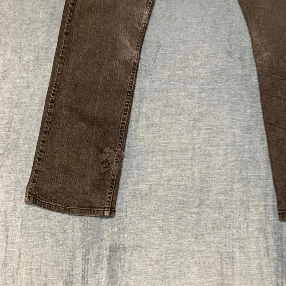Levi's 514 Jeans Mens 36x34 Black Denim Everyday Wear Medium Wash Straight Fit